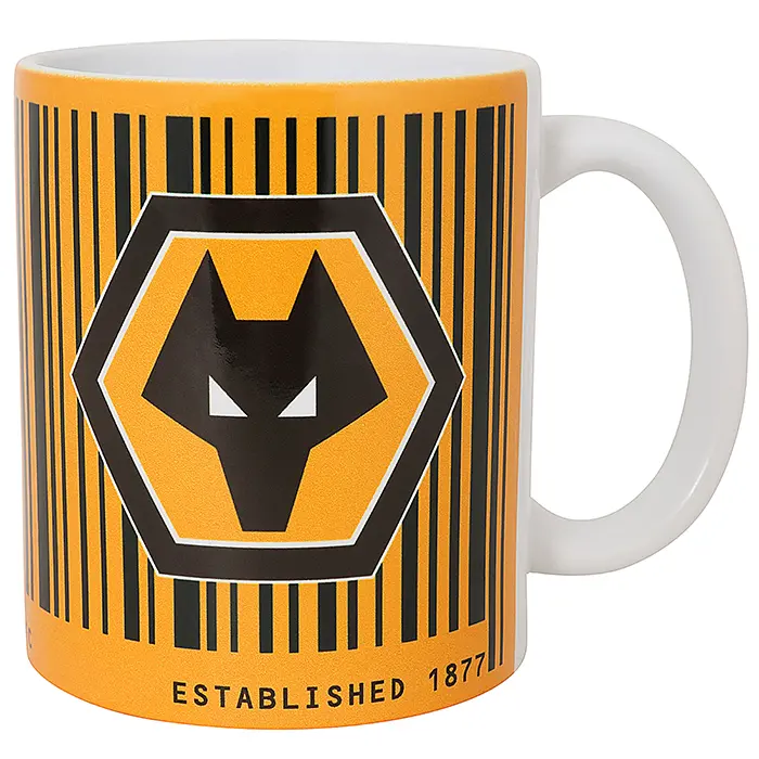 Wolves Kits Shop | Official Barcode Mug Wolverhampton Wanderers Apparel